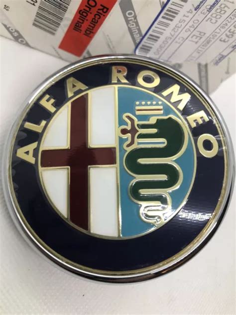 LOGO BADGE COFFRE Arrière Alfa Romeo 159 Original 50500393 Neuf EUR 69