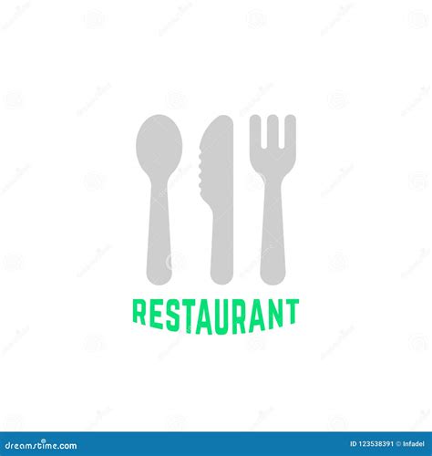 Logotipo Simple Del Restaurante Con Los Cubiertos Ilustraci N Del