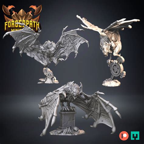 Téléchargement Giant Vampire Bats Undead Par Forged Path Miniatures