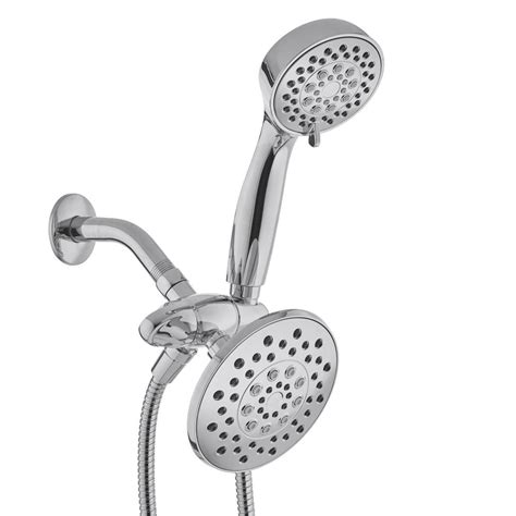 Glacier Bay 6 Spray 5 51 In Dual Shower Head And Handheld Shower Head