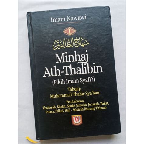 Jual MINHAJ ATH THALIBIN Jilid 1 Imam Nawawi Fikih Imam Syafi I Pustaka