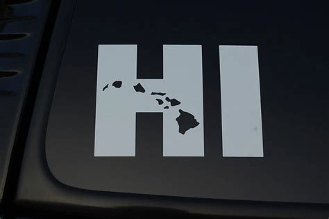 For Hawaii Hi State Flag Vinyl Sticker Decal V220 Aloha Islands