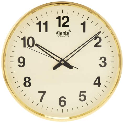 Ajanta Quartz Wall Clock Gold Art Of Clocks