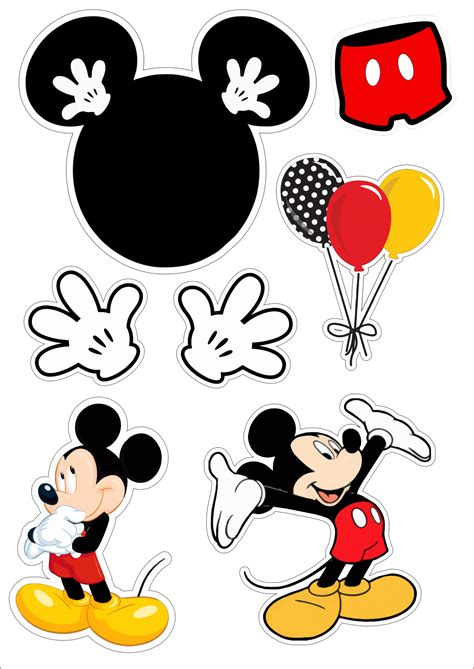 Mickey mouse disney topo de bolo decoração para festas png Artofit