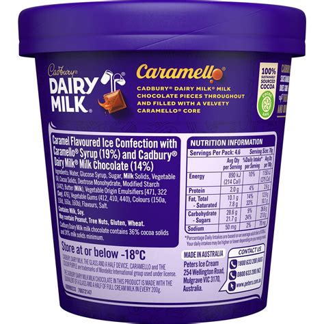 Cadbury Caramello Frozen Dessert Tub Ml Woolworths