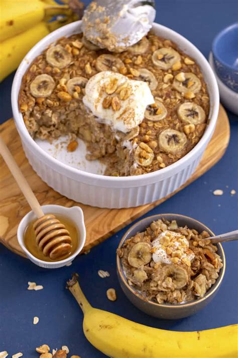 Peanut Butter Banana Baked Oatmeal Mind Over Munch