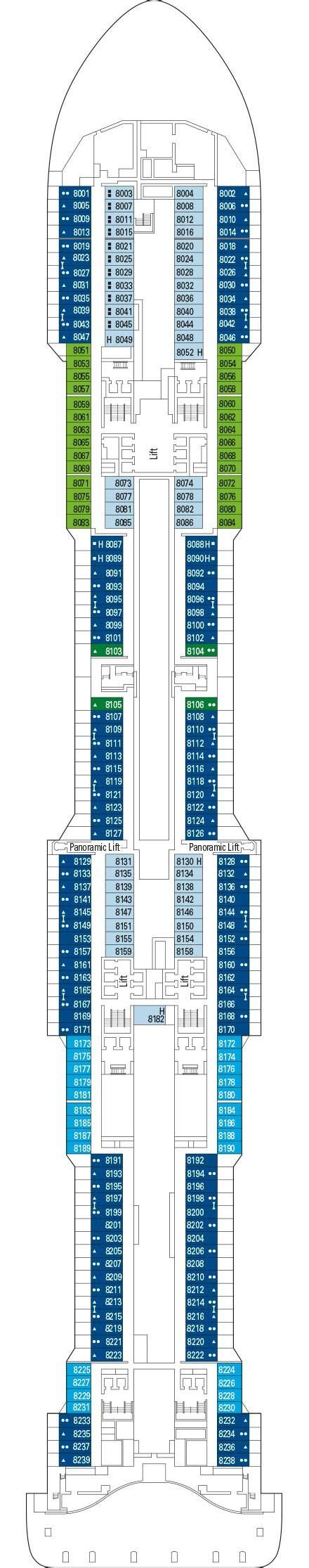 MSC Bellissima Deck Plans