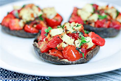 Goat Cheese Stuffed Portobello Mushrooms