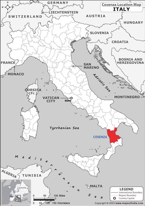 Where is Cosenza Located in Italy? | Cosenza Location Map in the Italy