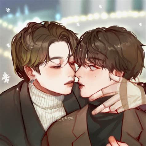 甜啾kv0901🐯 On Twitter Kookv 국뷔 Kookvfanart ️ Taekook Bts