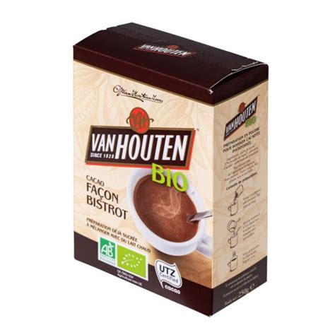 Chocolat En Poudre Instantan Fa On Bistrot Bio Van Houten La Boite