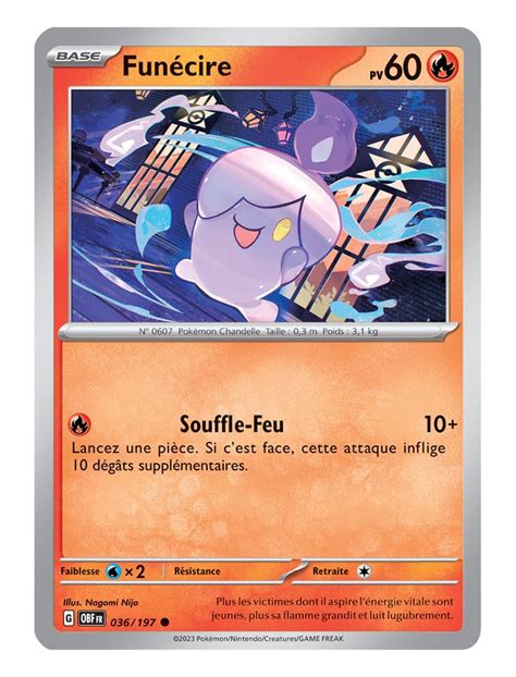 FR Pokémon Carte EV03 036 197 Funécire