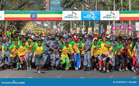 13th Edition Of The Great Ethiopian Run Editorial Stock Photo Image