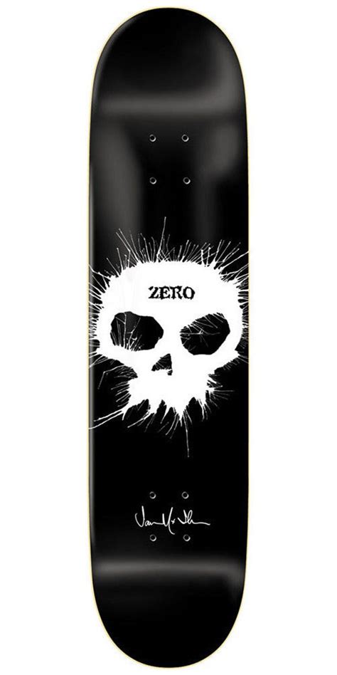 Zero Jamie Thomas Single Skull Impact Light Skateboard Deck Black 825