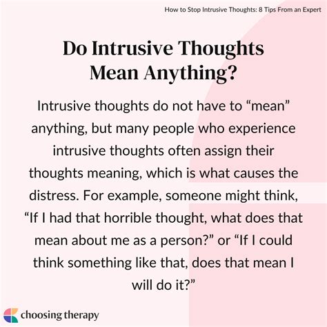 8 Strategies To Stop Intrusive Thoughts