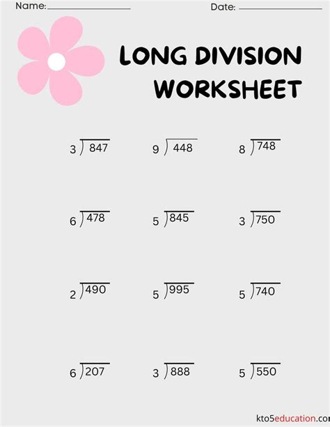 Long Division Of Polynomials Worksheet Free Download Check More At