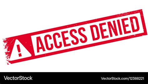 Access Denied Rubber Stamp Royalty Free Vector Image