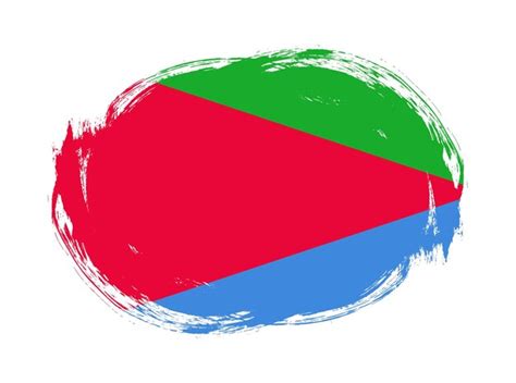 Premium Photo Eritrea Flag In Rounded Stroke Brush Background