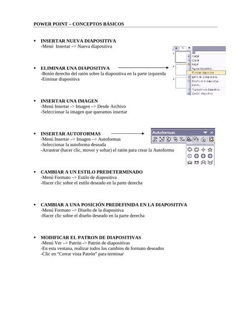 PDF POWER POINT CONCEPTOS BÁSICOS INSERTAR NUEVA DIAPOSITIVA