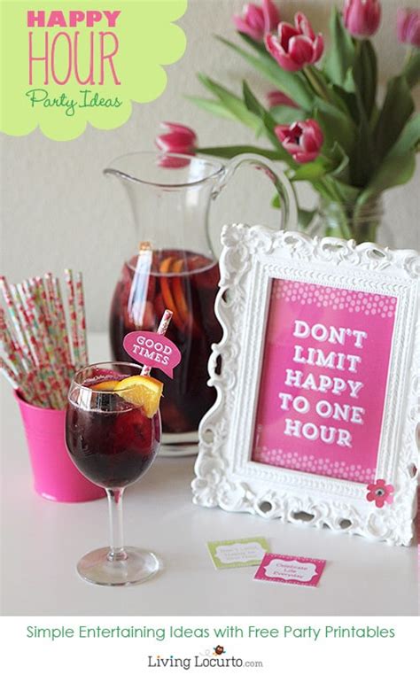 Happy Hour Party Ideas Free Printables For A Girls Night Out