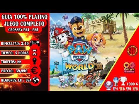 Patrol World La Patrulla Canina Guia 100 Platino 1000G Juego