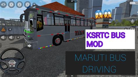 Bus Simulator Indonesia Indian Bus Mod Ksrtc Bus Driving Maruti Bus In