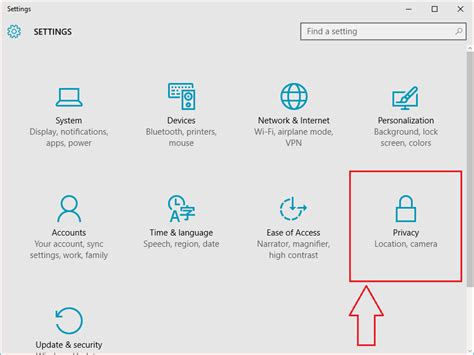 How to turn off privacy settings in new windows 10 update