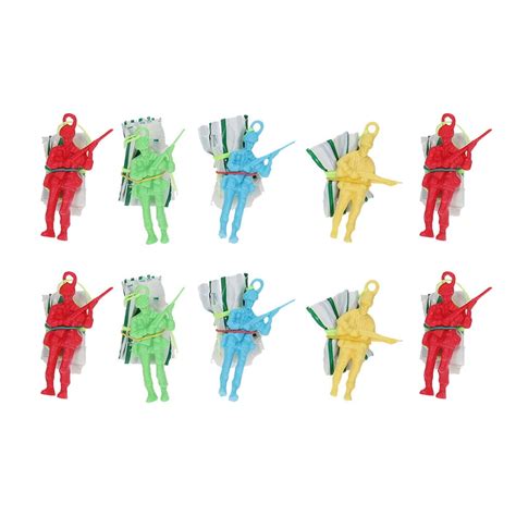 20 Pcs Man Parachute Toy Hand Throwing Parachute Toy Educational Toys