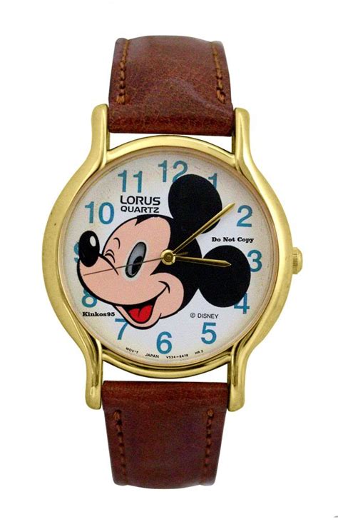 New Disney Lorus Mickey Mouse Winking Animated Watch