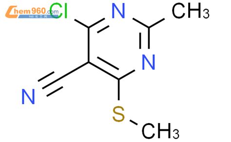 4 氯 5 氰基 2 甲基 6 甲基硫代嘧啶「cas号：112969 42 3」 960化工网