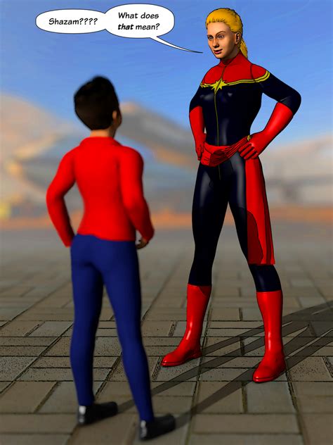 Captain Marvel Meets Billy Batson By Schlumpf On Deviantart