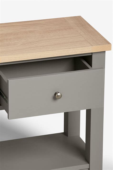 Buy Dove Grey Malvern Oak Effect Storage Side Table From The Next Uk Online Shop