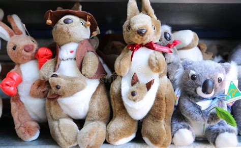 Australian Souvenirs On Display At The Queen Victoria Market In