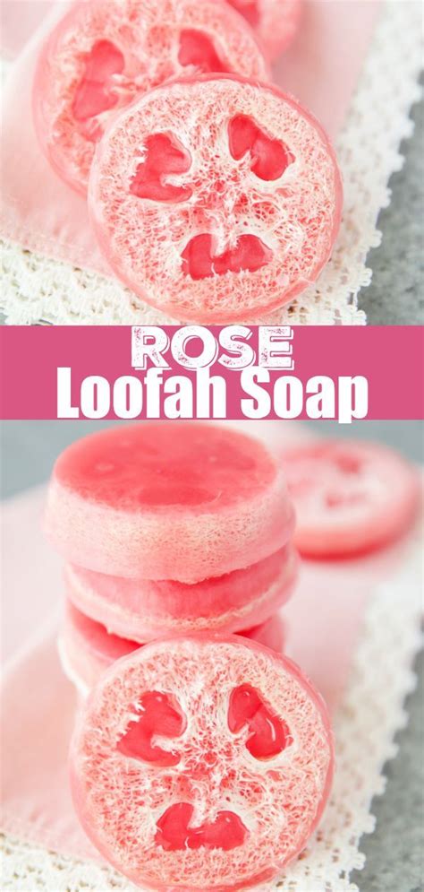 Diy Rose Loofah Soap Recipe Loofah Soap Homemade Soap Recipes