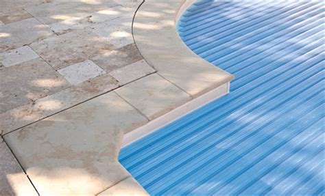 Travertine Bullnose Light Pool Coping 30,5x61x3 cm | Mazzmar Stone