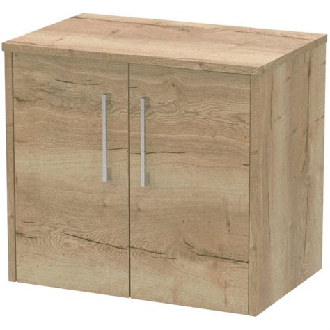 Hudson Reed Juno Autumn Oak Mm Wall Hung Door Vanity Unit