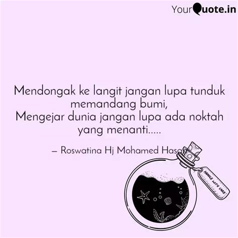 Mendongak Ke Langit Janga Quotes Writings By Roswatina Hj