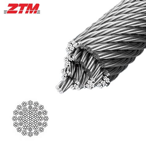 18mm Oiled Ungalvanized Non Rotating Steel Wire Rope Tower Crane Cable