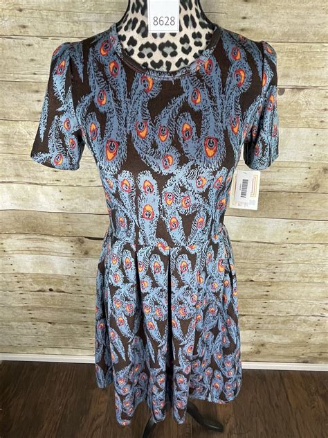 Nwt Lularoe Women S Size M Amelia Dress Pocket Dress Zipper Brand New Ebay