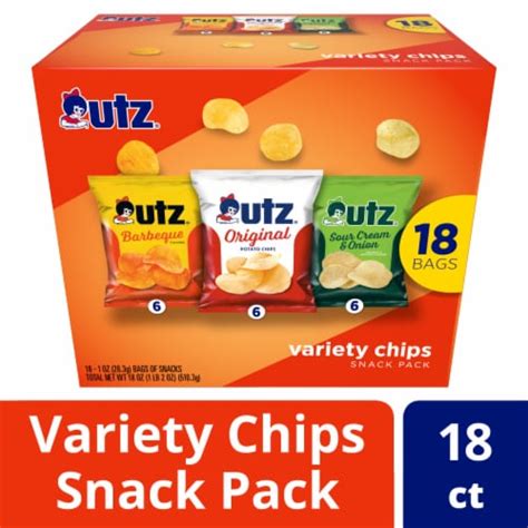Utz® Variety Chips Snack Pack Variety Pack 18 Ct 1 Oz Kroger