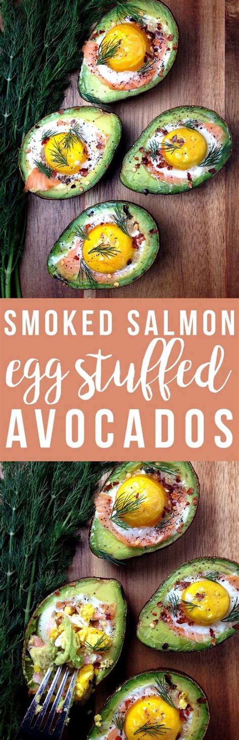 Smoked Salmon Egg Stuffed Avocados Recipe Girls Dishes