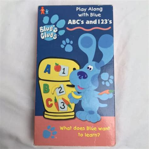 Blues Clues Abcs And S Nick Jr Vhs Ebay