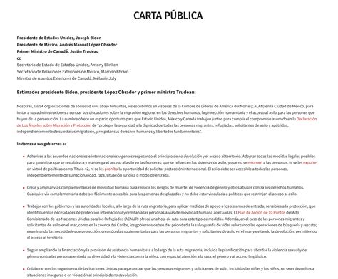 CARTA PÚBLICA