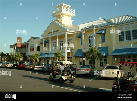 Lake Sumter Landing The Villages Near Orlando Fl Florida Usa Stock
