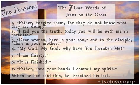 Seven Last Words Of Jesus On The Cross Powerpoint