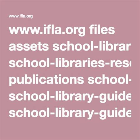 Files Assets School Libraries Resource Centers