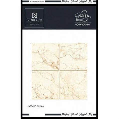 Nexcera Glossy Series Passato Crema Pgvt Glazed Vitrified Floor Tile