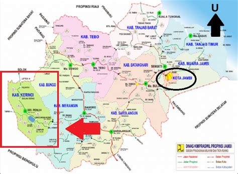 Peta Wilayah Paket Wisata Kerinci