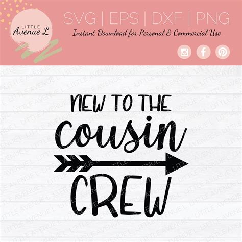 Cousin Crew SVG New To The Cousin Crew SVG Cousin Crew Cut Etsy