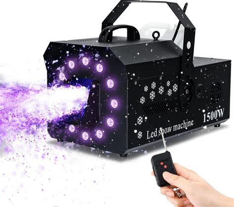 Tcfundy M Quina De Nieve Con Luces De W Dmx Rgb M Quina Para